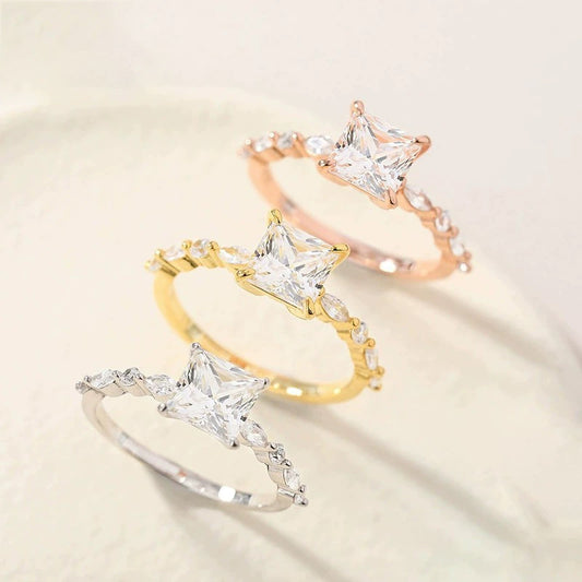 Aurrielle Signature Zircon Ring - The Princess Cut Edition