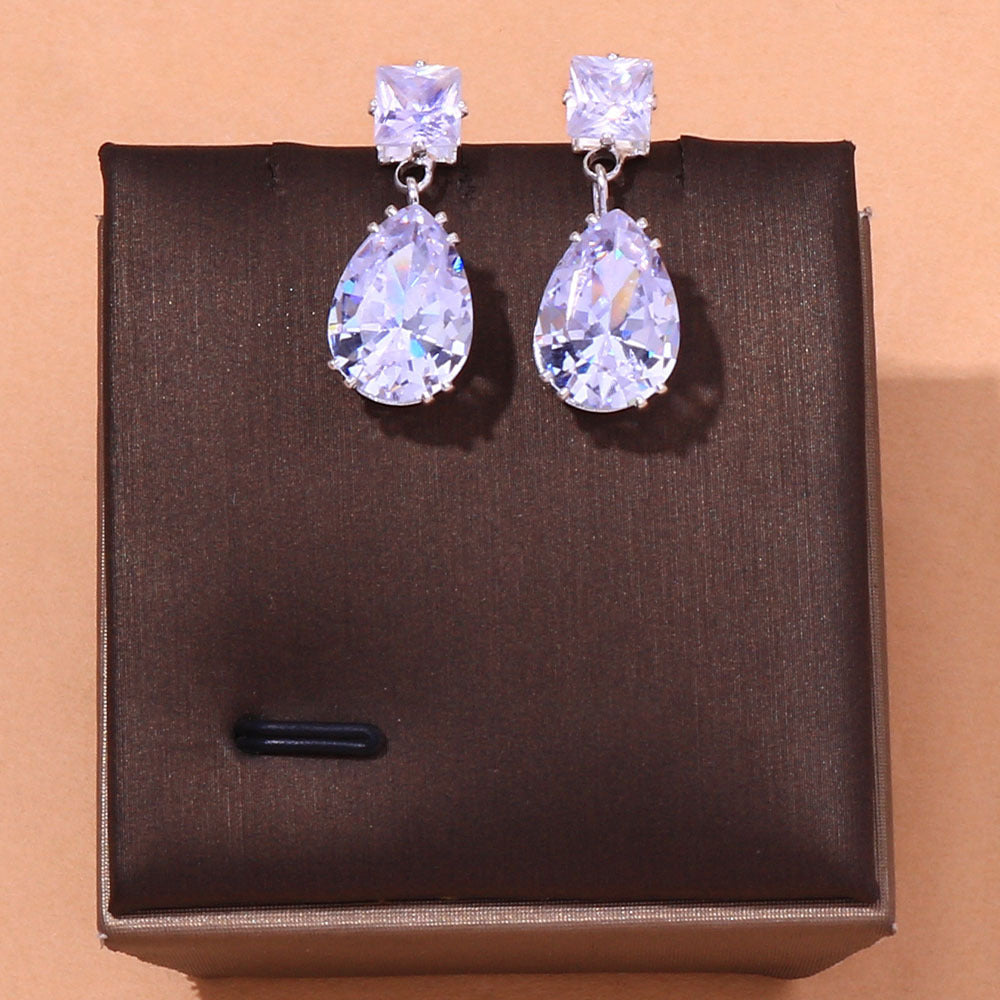 The Golden Tear Set - Necklace & Earrings Duo